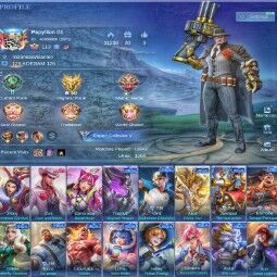 #220NF | Lv 143 - Heroes 126 Skins 179 . 1 KOF . 4 Epic Shop . 22 Special . 1 MSC . 2 Starlight . Recall SPARKLEE . Emblem All Max 0
